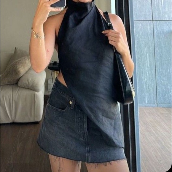 NWT Everlane Black Mini Skirt ✨🖤 - Picture 3 of 6